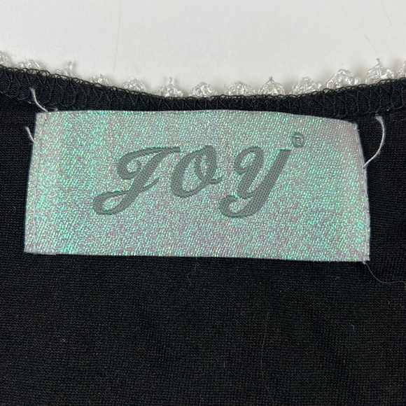 Joy Fashions  Black Tunic Dress with Lace Overlay - Picture 5 of 9